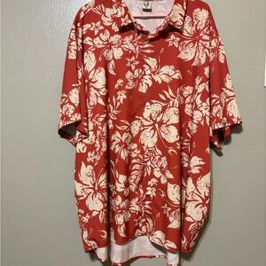 Men’s Hardaddy Classic Floral Hawaiian Camp Shirt - Short sleeve‎ Size 4XL